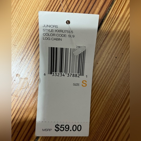 🆕 DKNY eggplant V sweater with beadwork Small - Picture 4 of 6